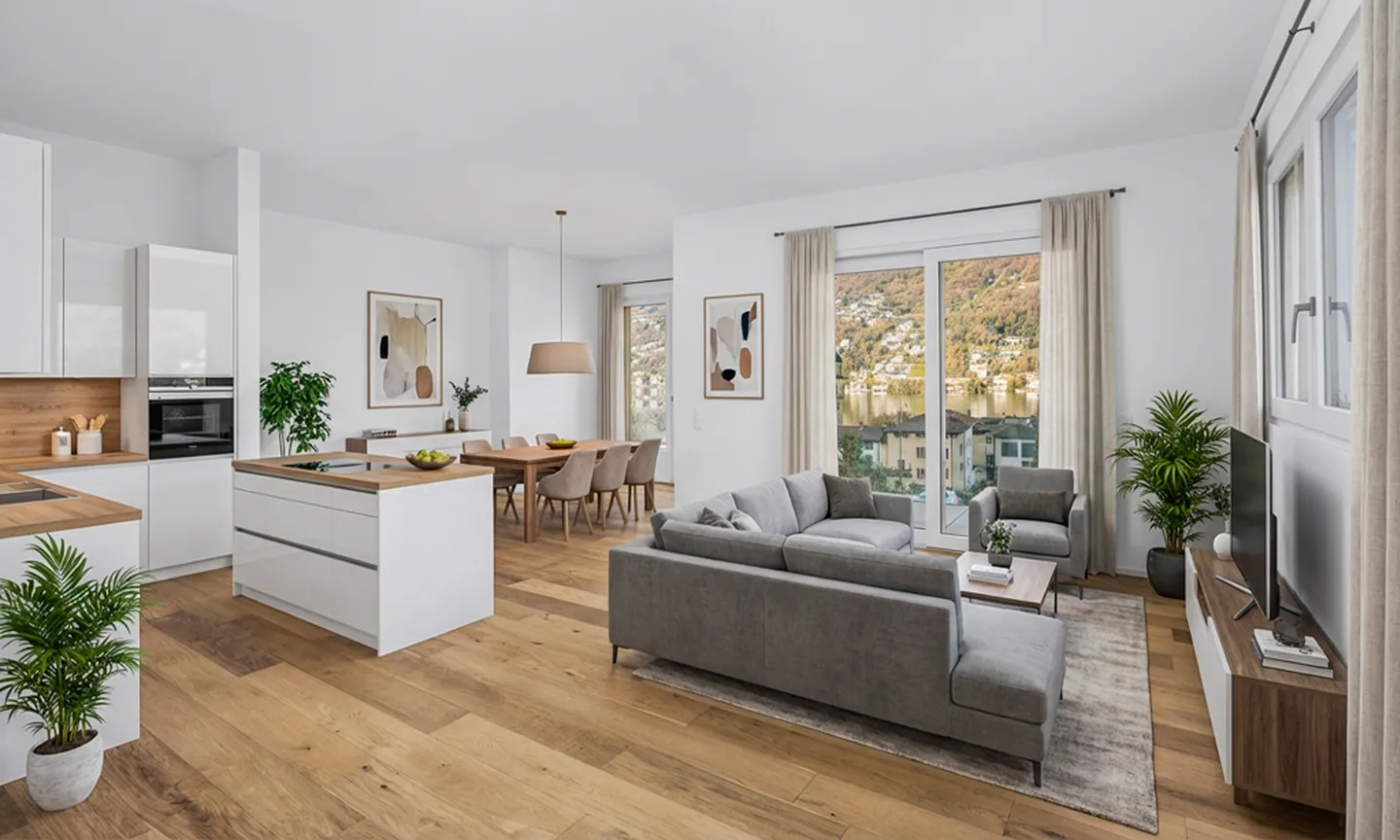 ATTICO 4.5 LOCALI CON TERRAZZE VISTA LAGO A BRUSINO ARSIZIO - Foto 1 di 9