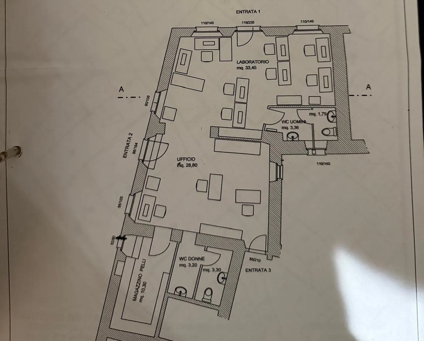 GERÄUMIGE GEWERBLICHE ZWEI-ZIMMER-WOHNUNG IDEAL ALS B&amp;B IN CASLANO - Foto 7 von 7