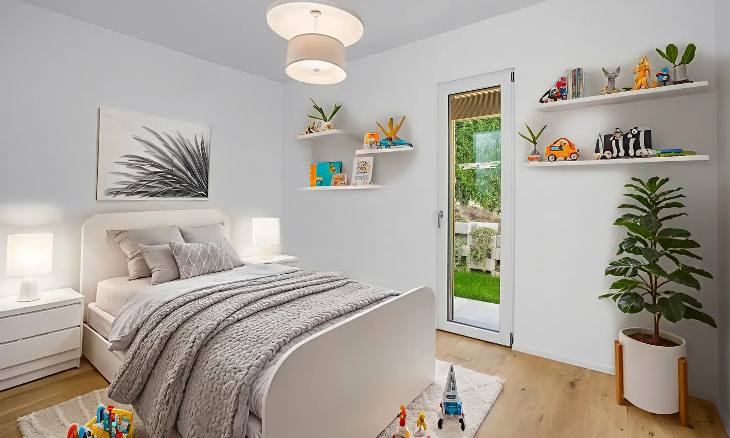 GERÄUMIGE 4.5 ZIMMER MIT GARTEN UND SEEBLICK IN BRUSINO ARSIZIO - Foto 6 von 9