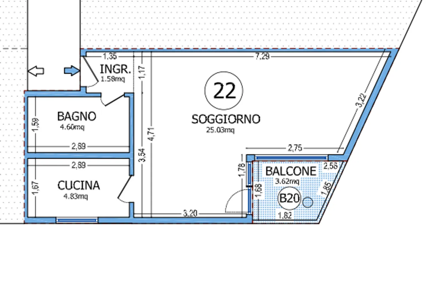 Monolocale arredato con balcone a Lugano - Foto 10 di 10