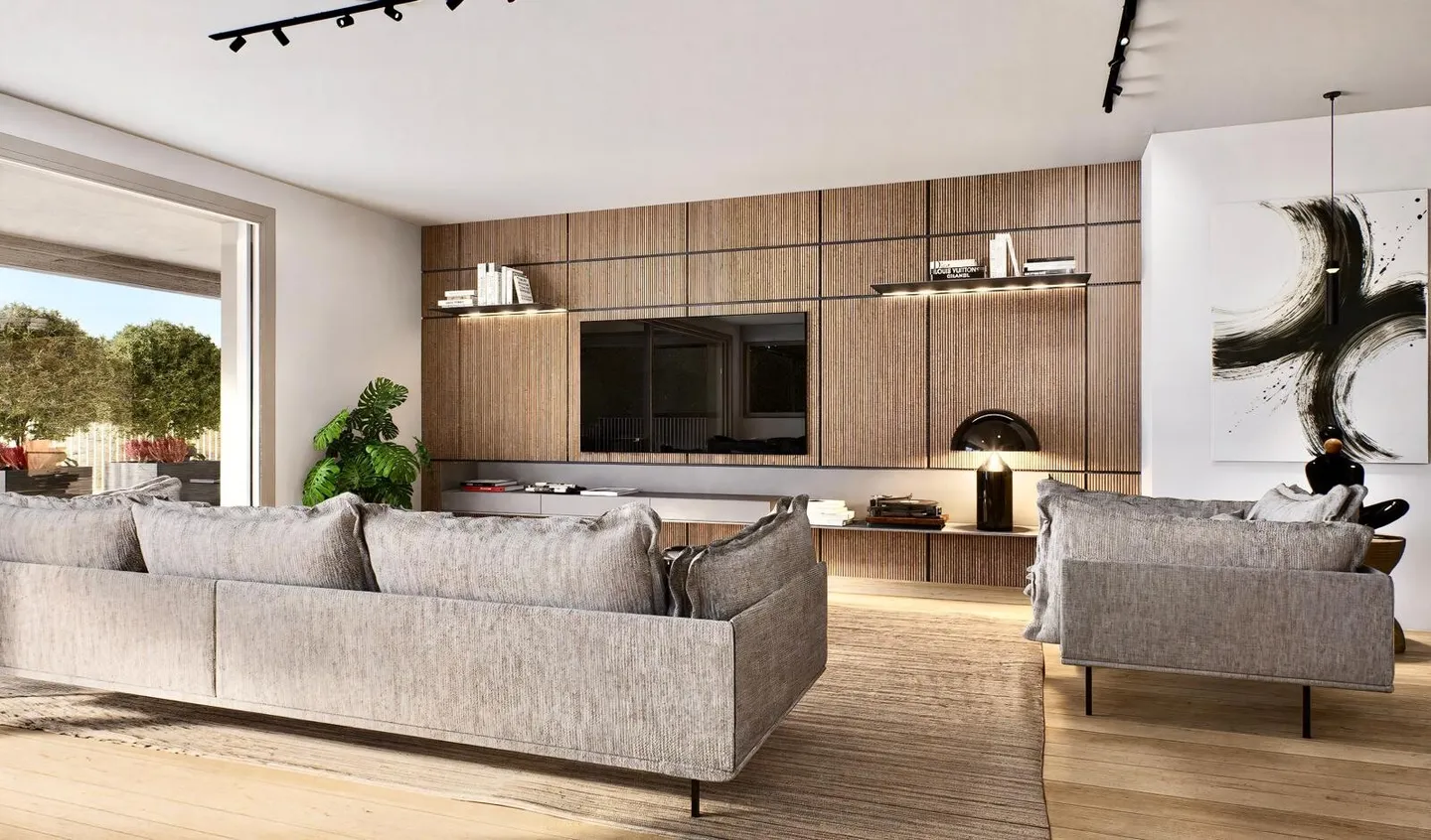 STUNDE 3.5 ZIMMER MIT SEEBLICK UND GARTEN IN CAPOLAGO - Foto 1 von 9