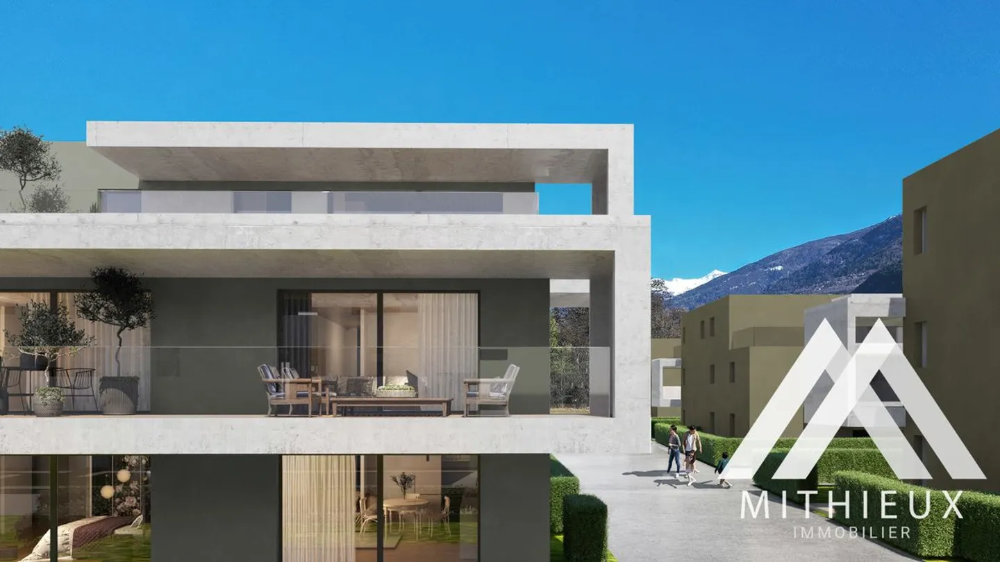 APPARTEMENT NEUF DE 2.5 PCES, 61 M2 - UVRIER (LIVRAISON FIN JUIN 2026) - Photo 6 sur 13