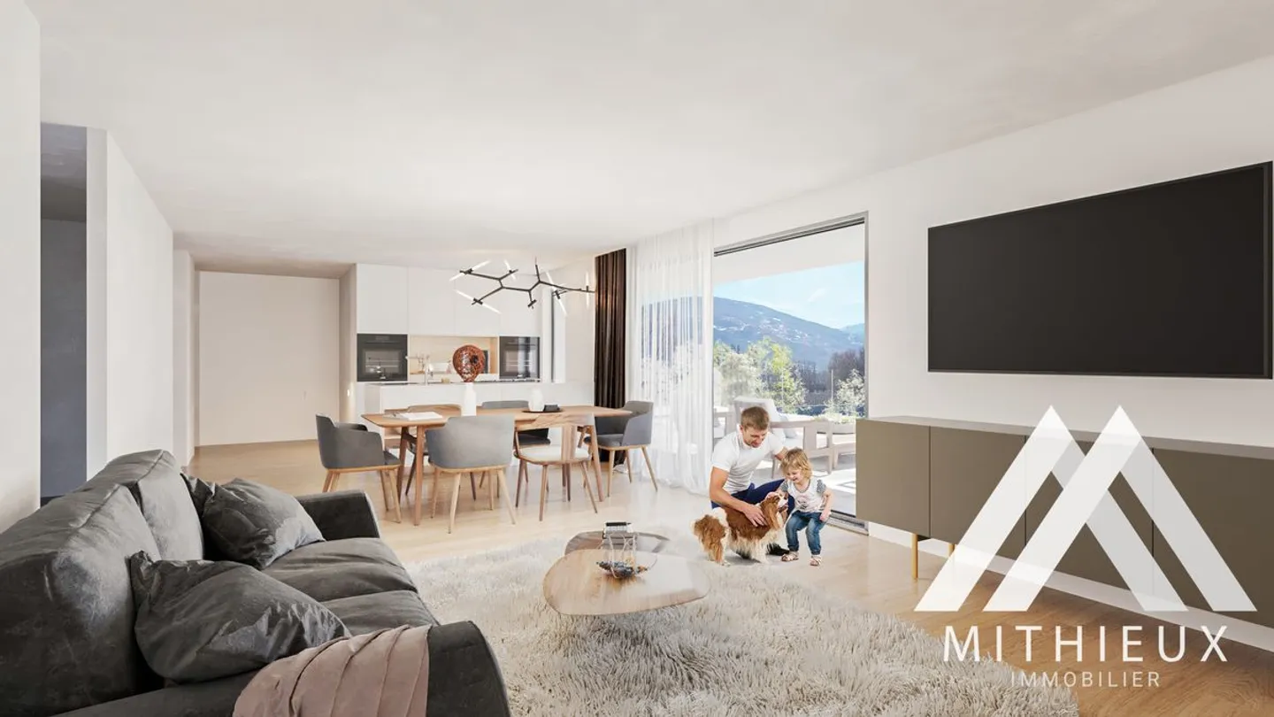 APPARTEMENT NEUF DE 2.5 PCES, 64 M2 - UVRIER (LIVRAISON FIN JUIN 2026) - Photo 12 sur 13