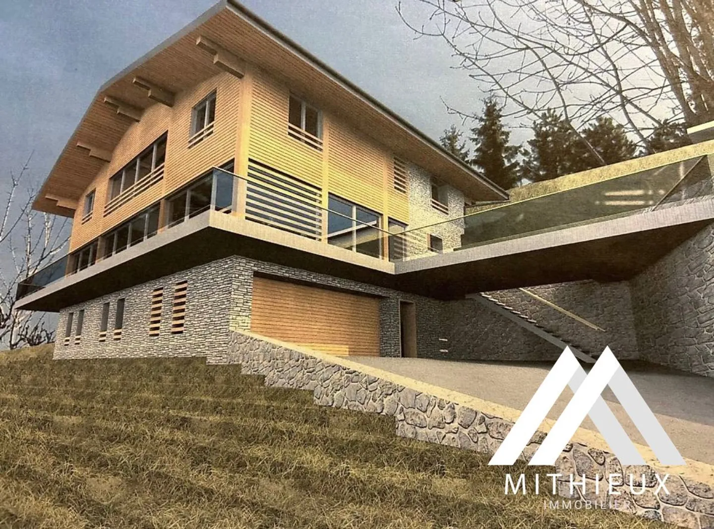 BAUBARE PARZELLE VON 1310 M2, LES AGETTES - Foto 2 von 8