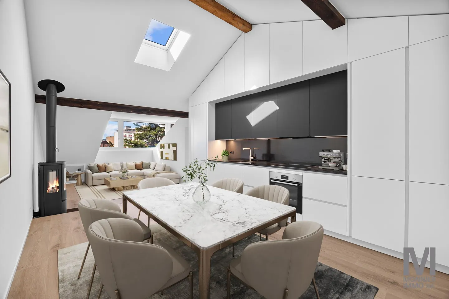 3,5-Zimmer-Penthouse-Wohnung vollständig renoviert - Foto 1 von 13