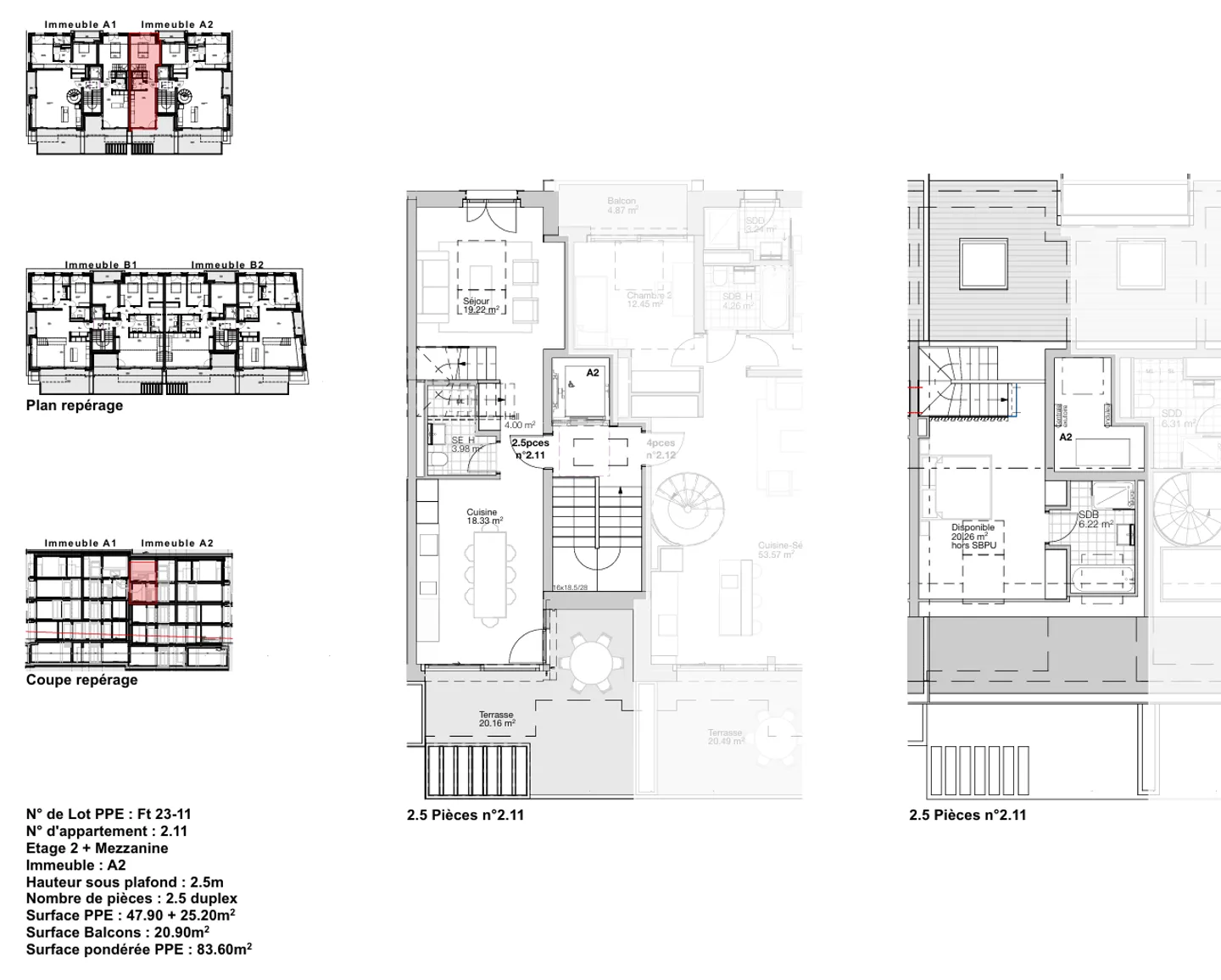 New duplex apartment in Founex - Photo 7 of 8