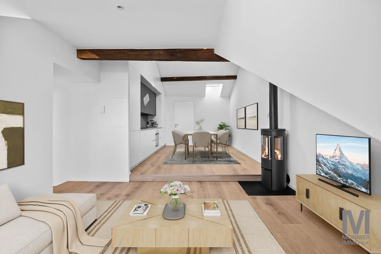 3,5-Zimmer-Penthouse-Wohnung vollständig renoviert - Foto 8 von 13