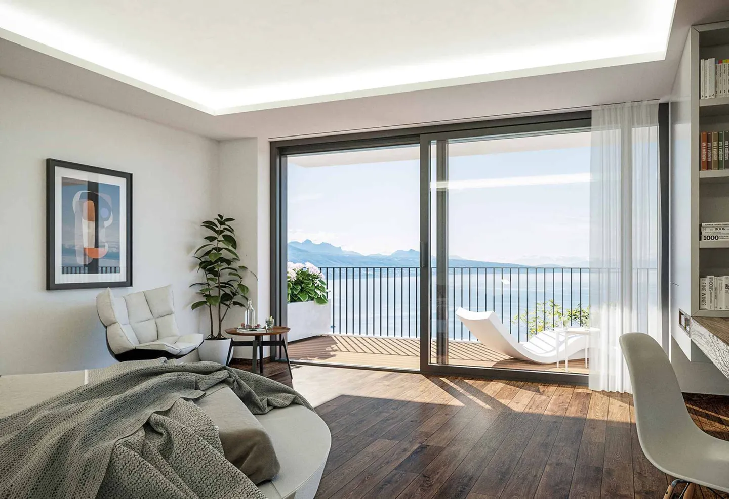 Appartement neuf de 3.5 pièces au 4ème étage avec balcon à vendre à Chexbres - Photo 7 sur 13