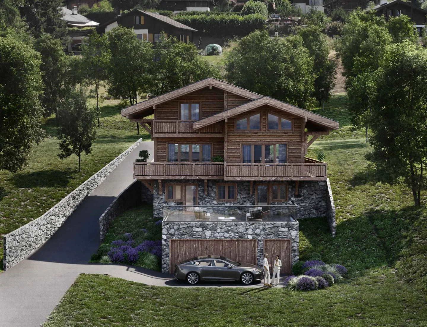 Chalet neuf à Vercorin. - Photo 2 sur 7