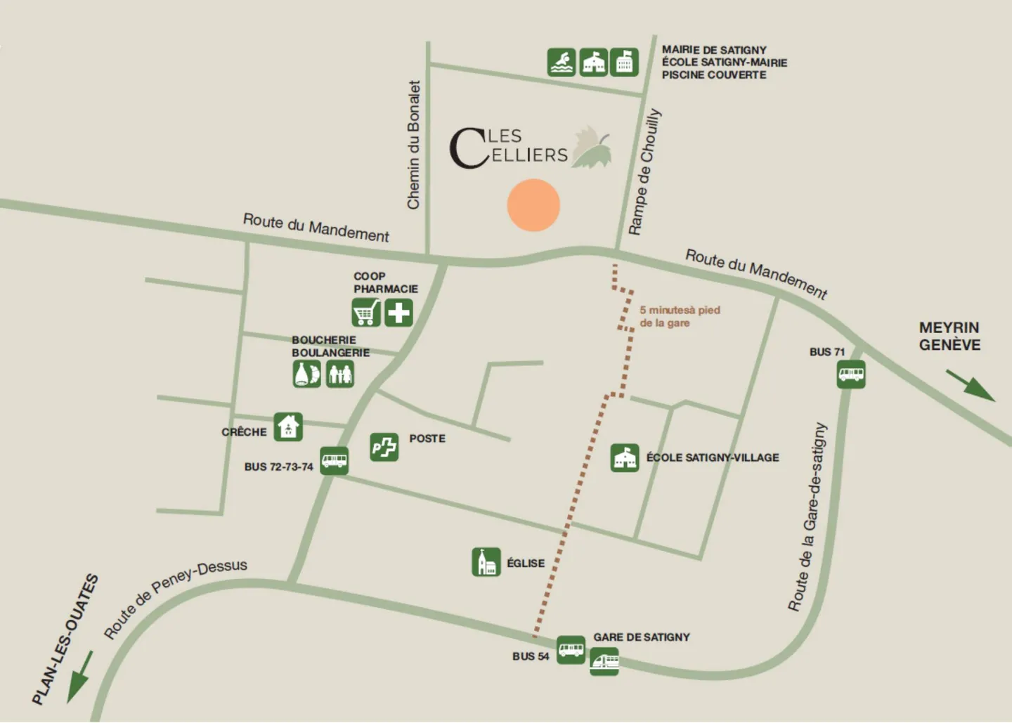 Satigny - Nuovo quartiere contemporaneo e sostenibile - Foto 2 di 11