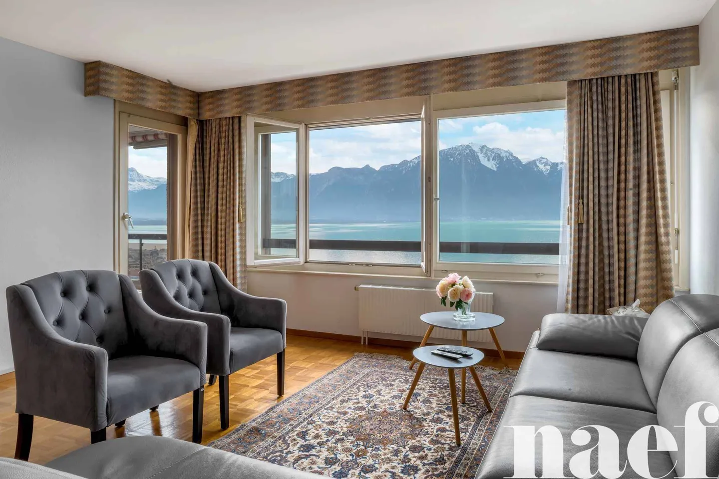 Bel appartement de 4.5 pièces avec une vue imprenable sur le lac à vendre à Montreux - Foto 9 von 13