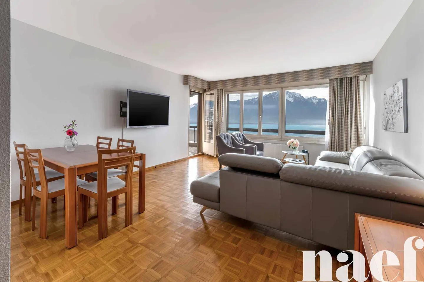 Bel appartement de 4.5 pièces avec une vue imprenable sur le lac à vendre à Montreux - Foto 11 von 13
