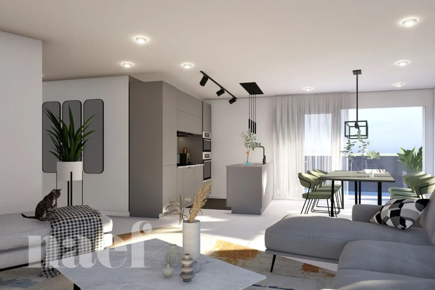 New 2.5-room apartment on the ground floor with large terrace for sale in Farvagny - Photo 3 of 6