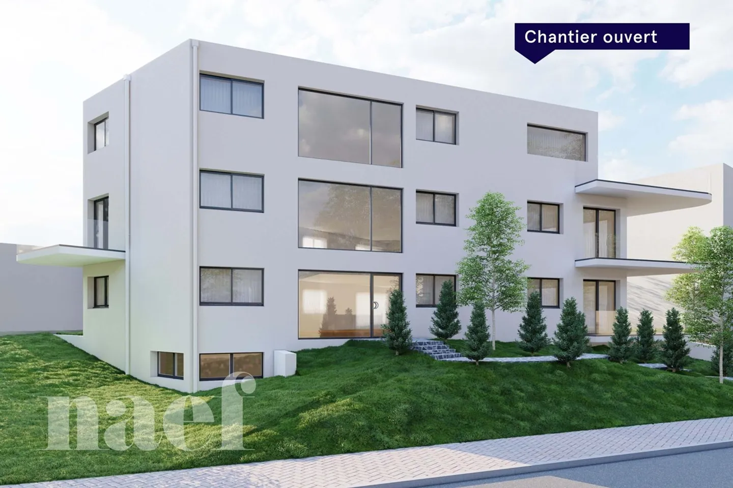 New 2.5-room apartment on the ground floor with large terrace for sale in Farvagny - Photo 1 of 6