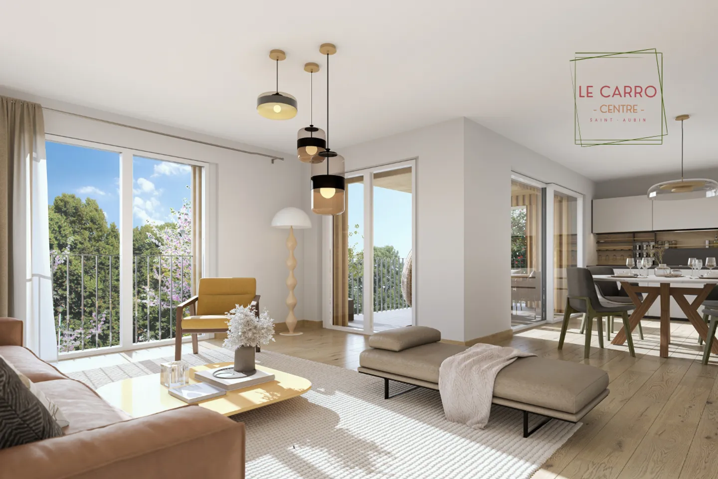 Appartement de 4.5 pièces au 1er étage à vendre à St-Aubin - Photo 2 sur 3