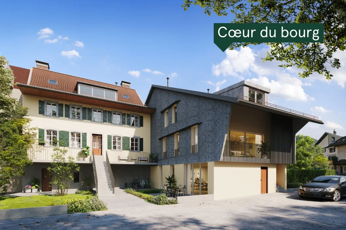 Lot M3 - Nuovo appartamento di 3,5 locali situato nel centro del villaggio di Blonay - Foto 1 di 7