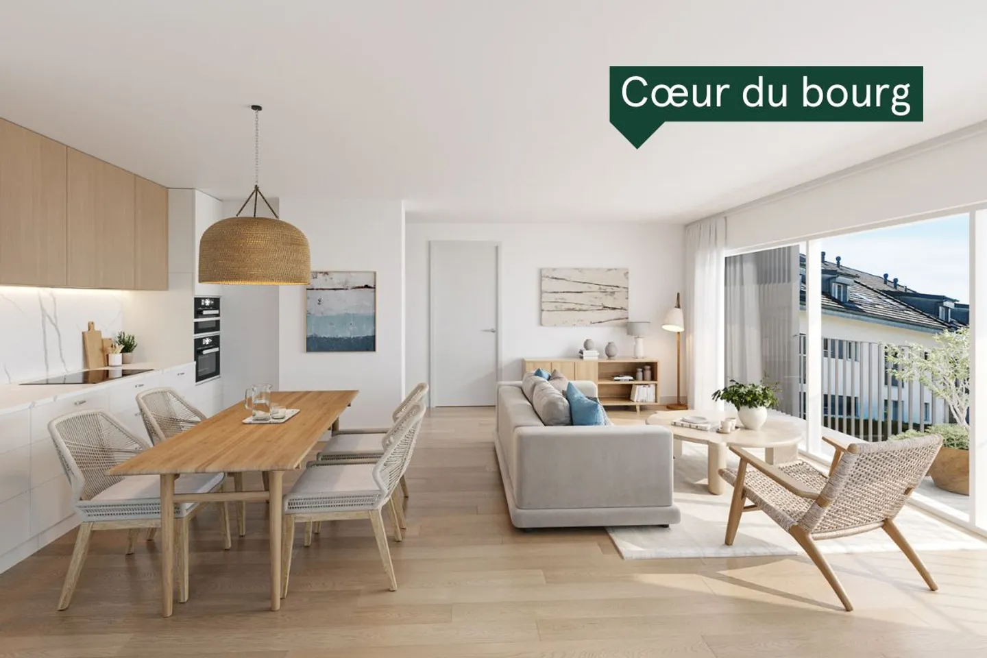 Lot G2 - Neue 2,5-Zimmer-Wohnung im Zentrum des Dorfes in Blonay - Foto 1 von 8