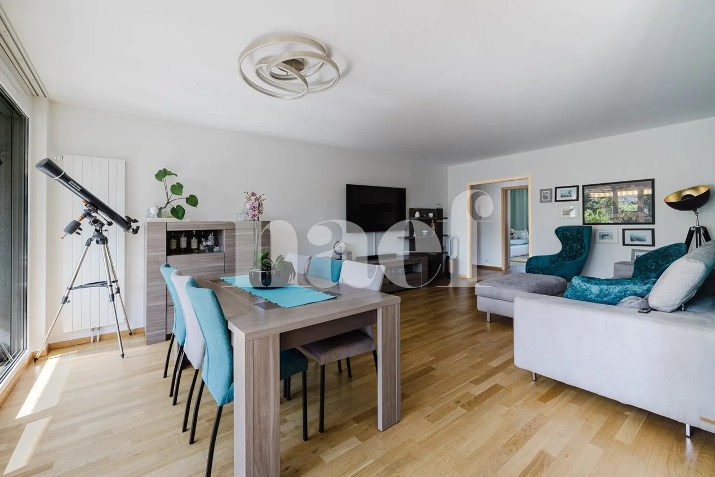 Dachgeschosswohnung mit freiem Blick - Foto 3 von 11