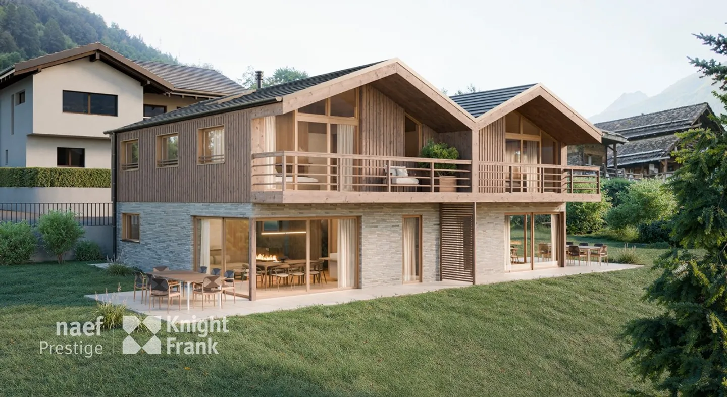 Terraced house, to be built, in Châble. - Photo 1 of 3