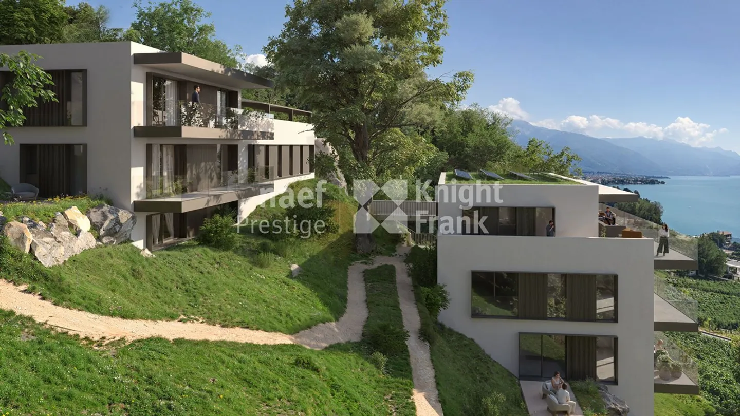 New 6.5-room duplex apartment with panoramic lake view - Photo 5 of 9