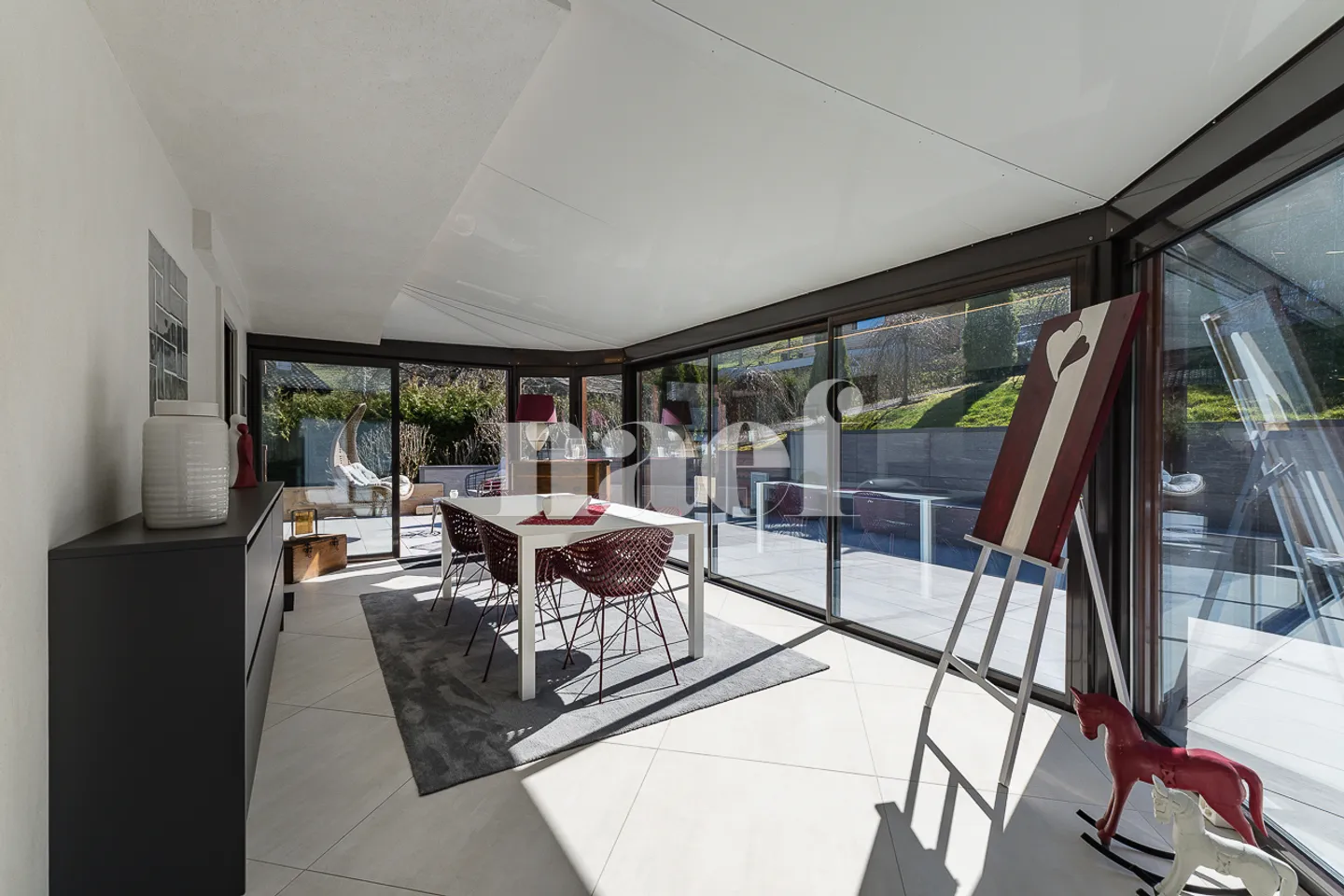 Magnificent renovated chalet with jacuzzi and counter-current pool for sale in Choëx - Photo 11 of 13