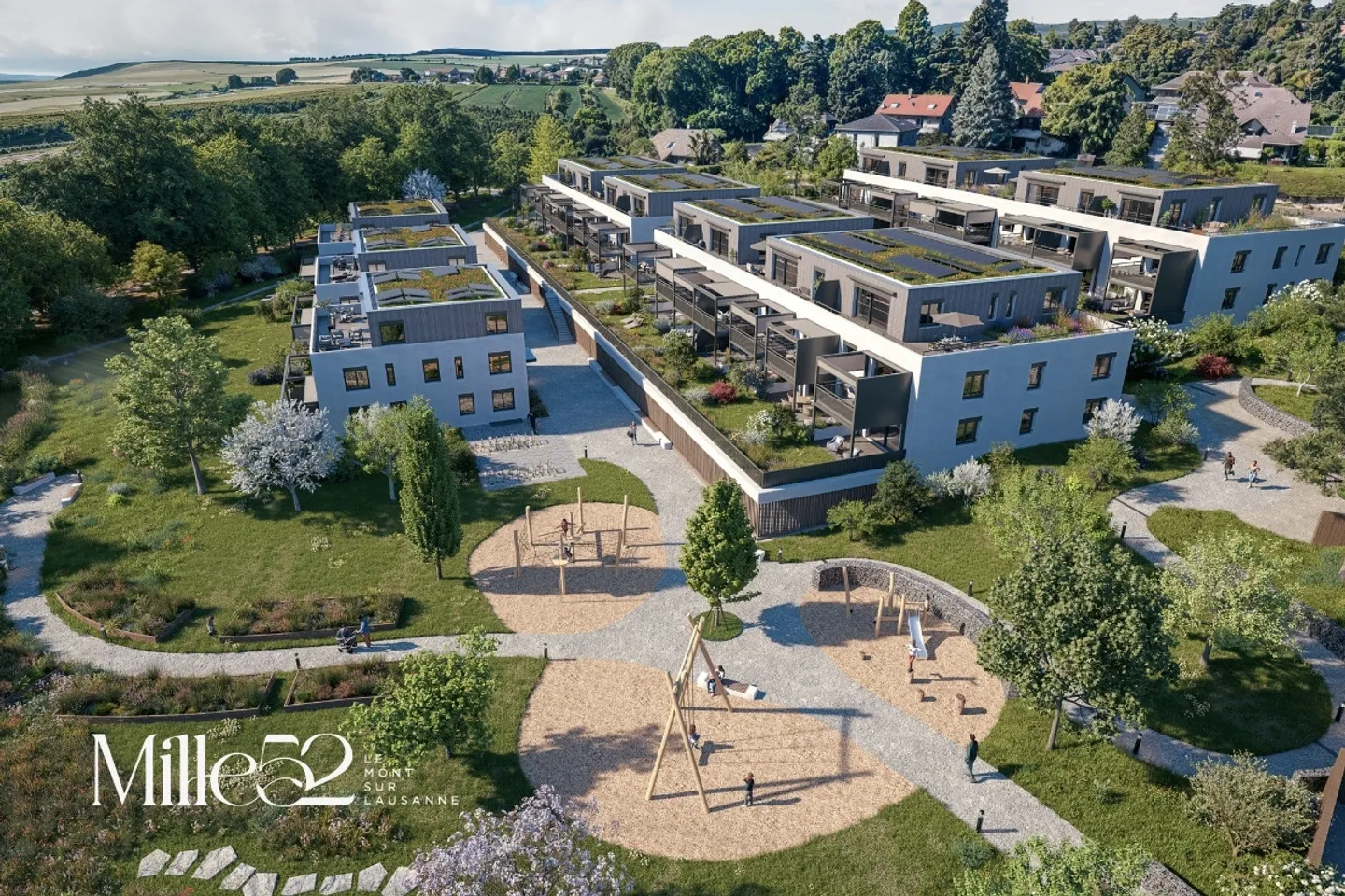 Mille52 - Lot C2-101 - Appartement de 4.5 pièces au 1er étage avec balcon - Photo 3 of 7