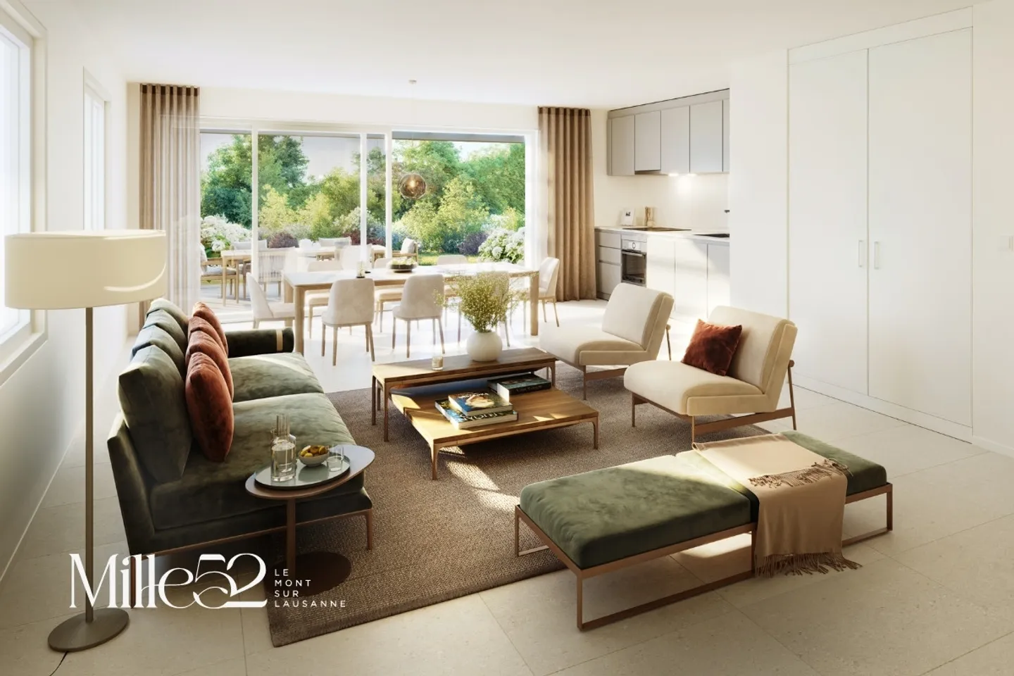 Mille52 - Lot F-1 - 5.5-room duplex with terrace and garden - Photo 4 of 13