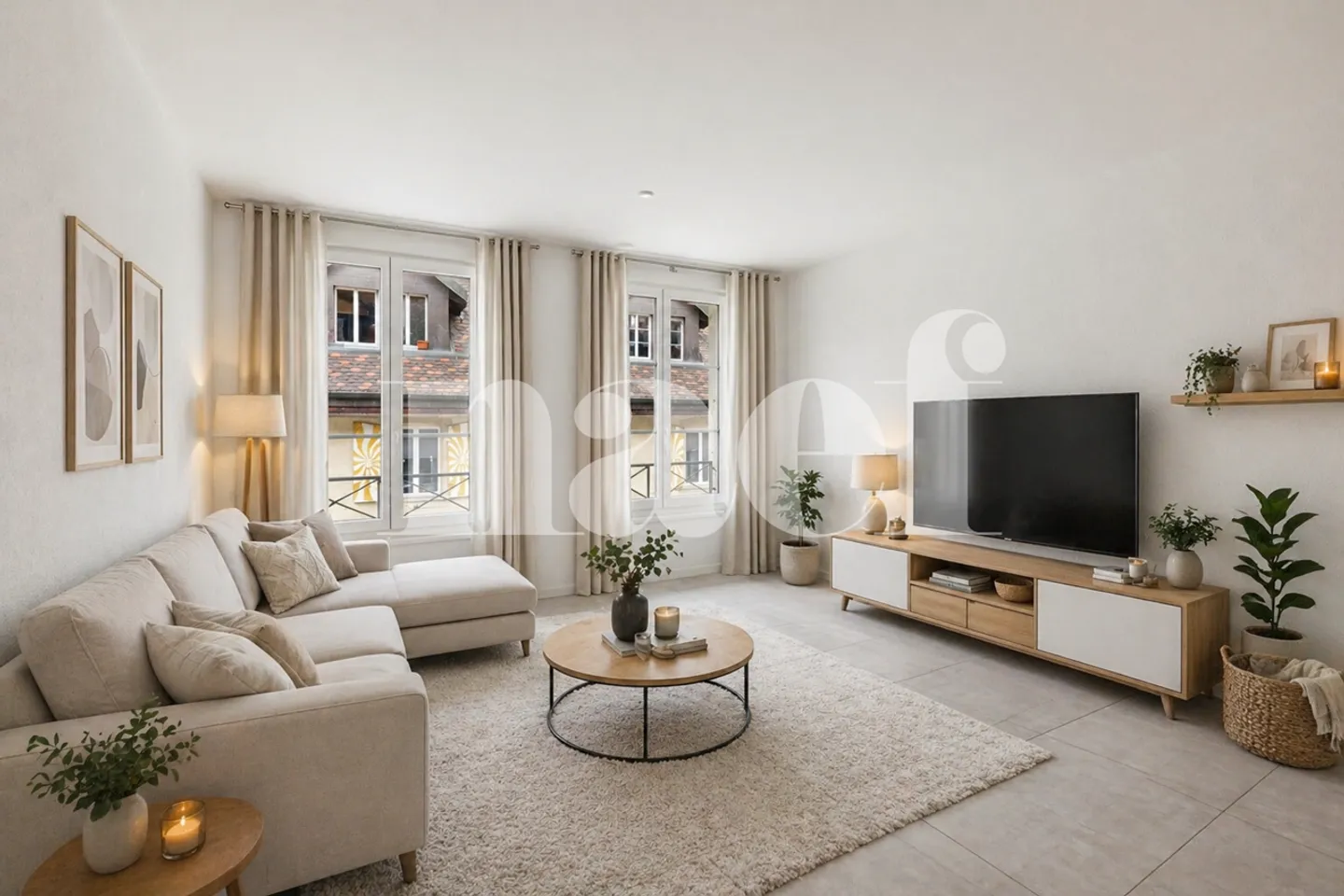 Renovierte 3,5-Zimmer-Wohnung im Herzen des Dorfes Cormondrèche - Foto 1 von 8