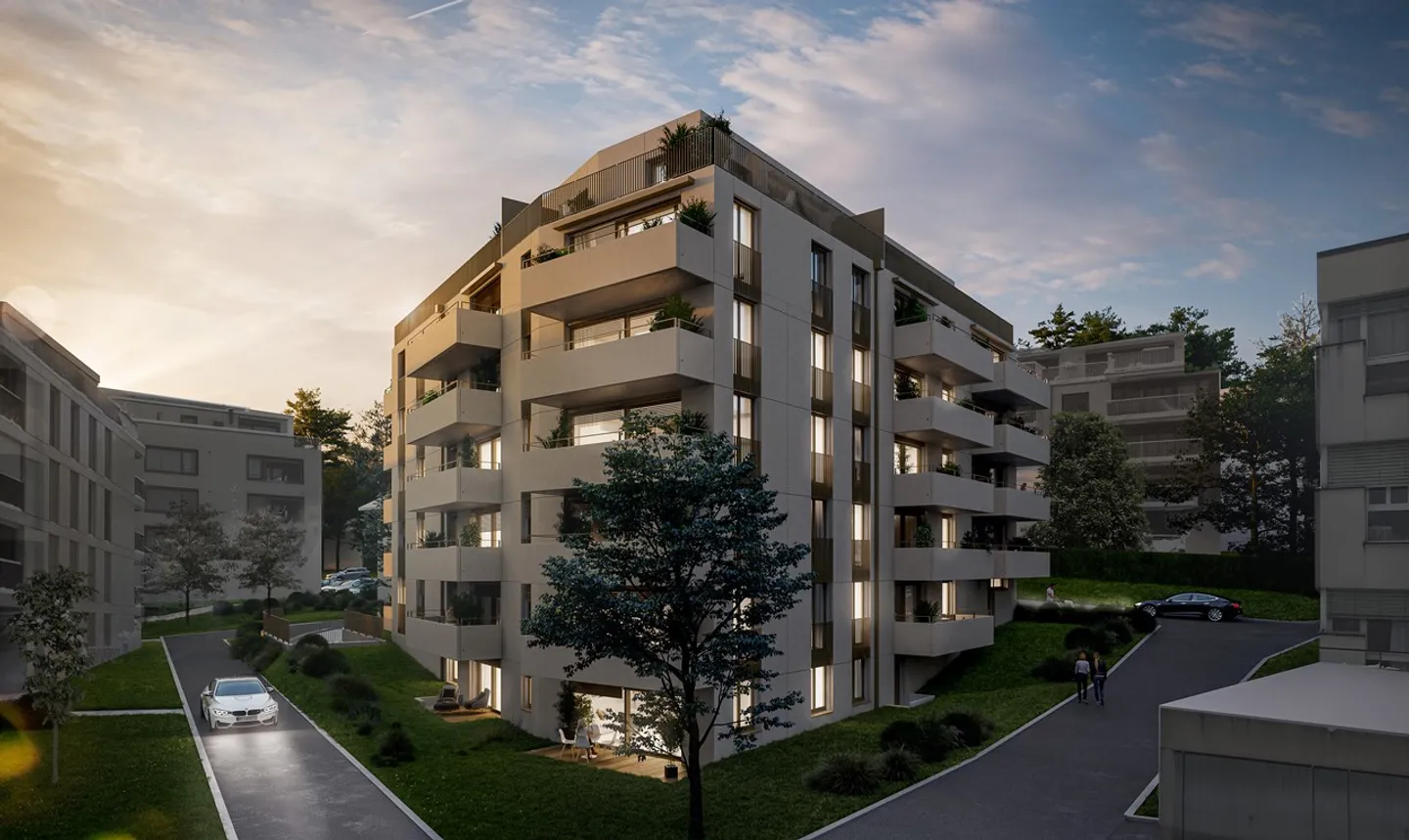Sauges 30 - Lotto 23 - Nuovo appartamento di 4.5 locali idealmente situato - Foto 3 di 11
