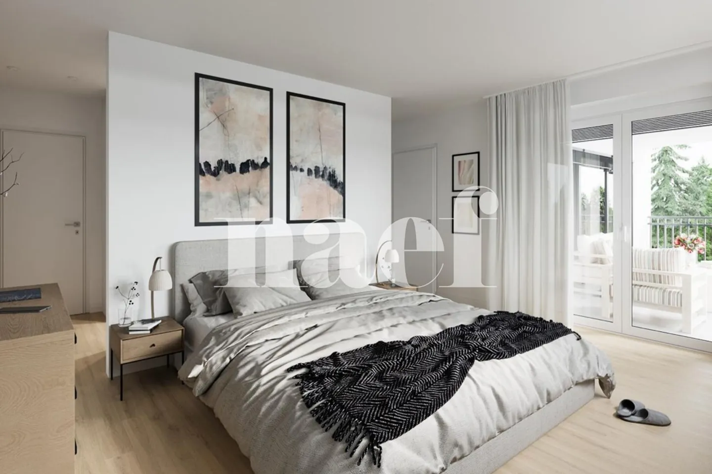 Hochwertige 4,5-Zimmer-Wohnung mit 2 Balkonen in Marly zu verkaufen - Foto 5 von 6