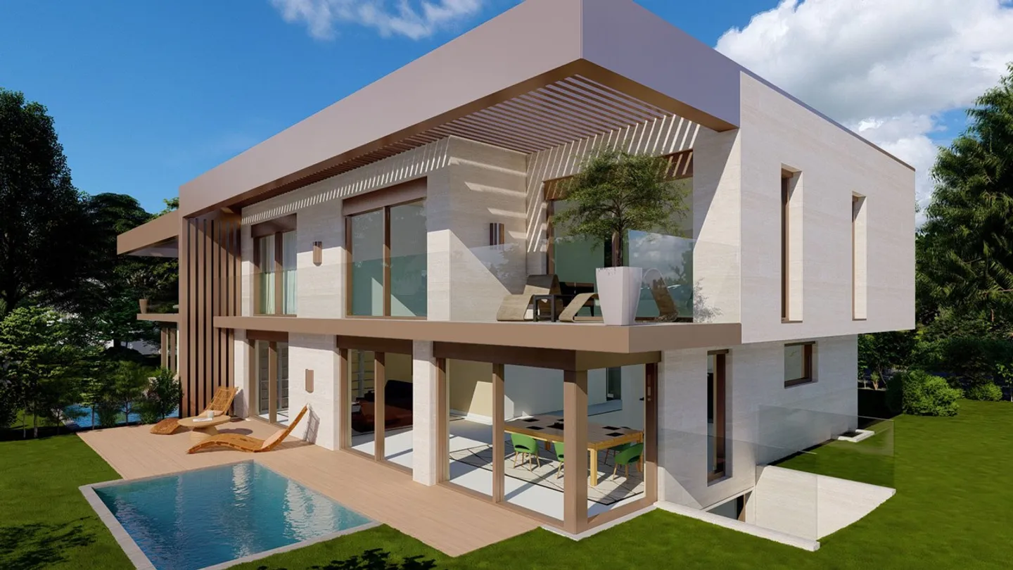 Rigaud 8, Chêne-Bougeries | 2 villas contemporaines de haut standing - Foto 2 di 4