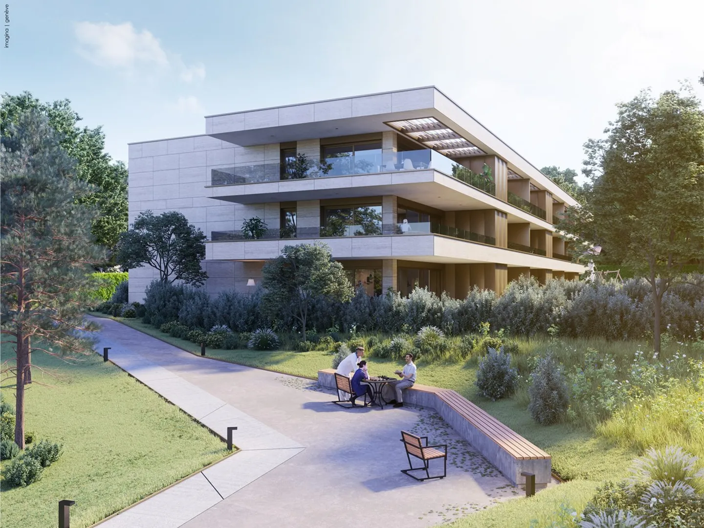 3.5-room apartment with garden of 102 m² - Photo 1 of 6