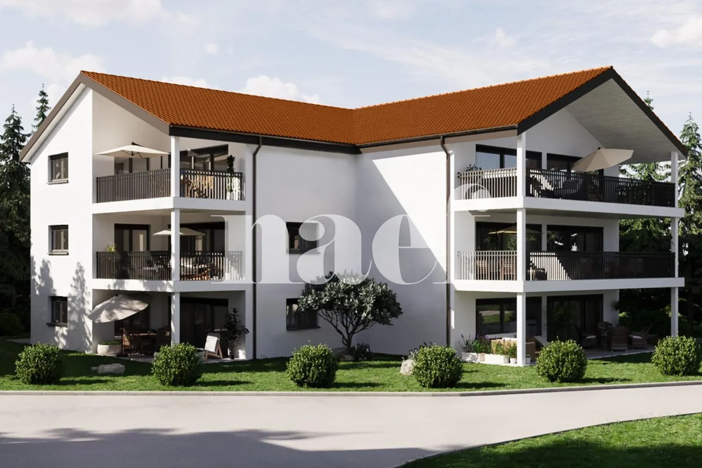 Hochwertige 4,5-Zimmer-Wohnung mit 2 Balkonen in Marly zu verkaufen - Foto 1 von 6