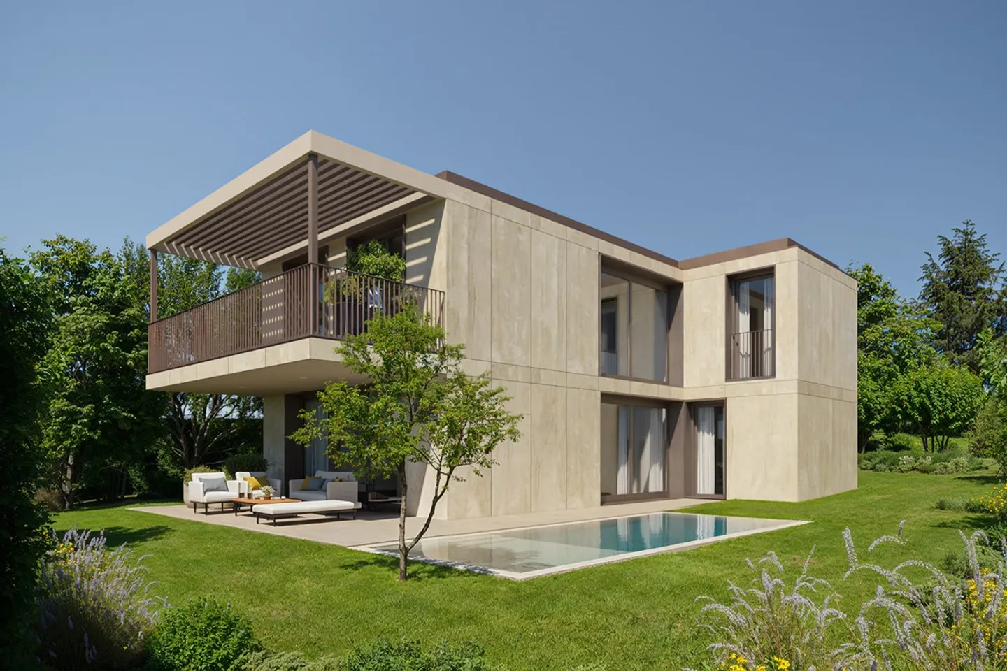 Domaine les Mirabelles, Collonge-Bellerive | 4 individuelle Villen - Foto 1 von 5