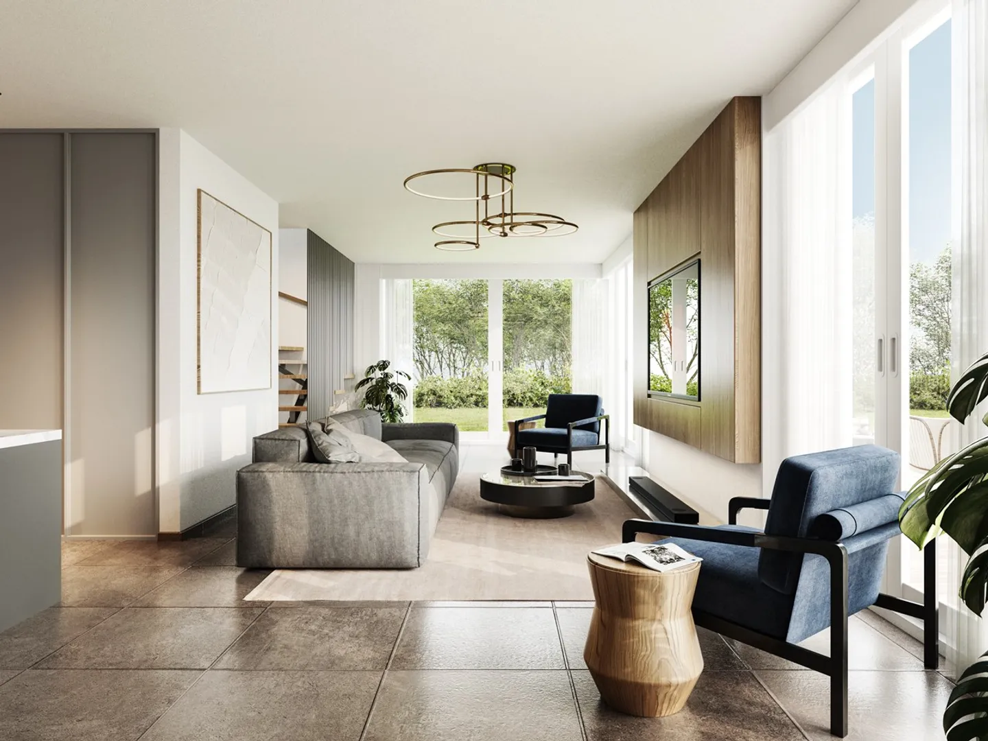 Bella villa contemporanea con 4 camere da letto e giardino di 200 m² adatto per una piscina - Foto 3 di 5