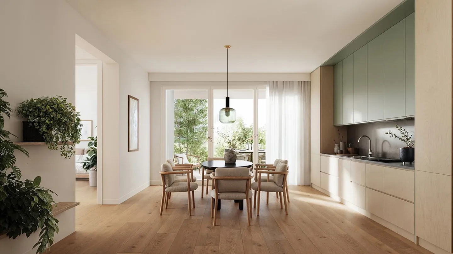 Pré-en-Ville - B101 - Appartement neuf de 2.5 pièces idéalement situé - Photo 4 sur 12