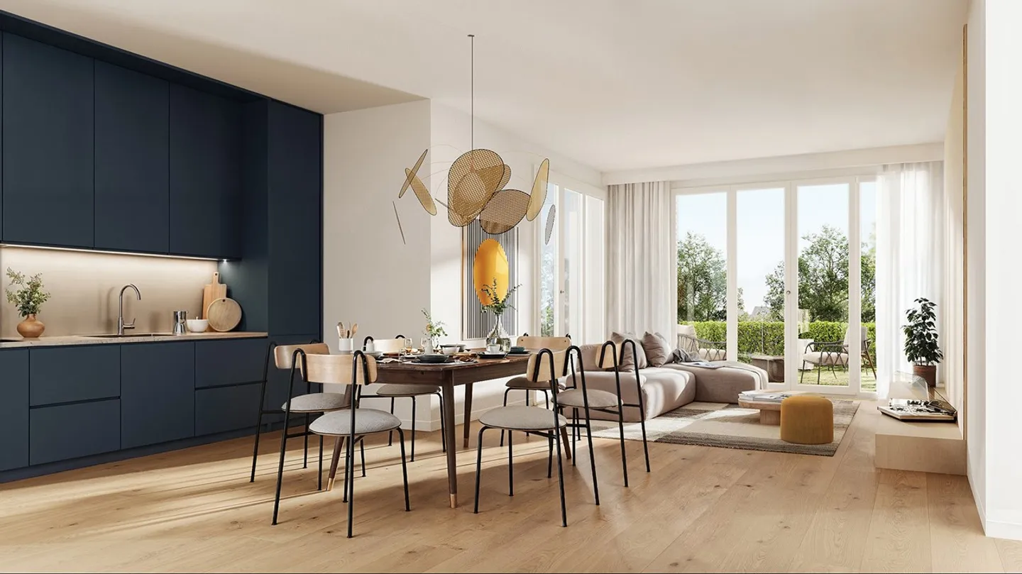 Pré-en-Ville - B202 - Appartement neuf de 3.5 pièces idéalement situé - Photo 3 sur 12