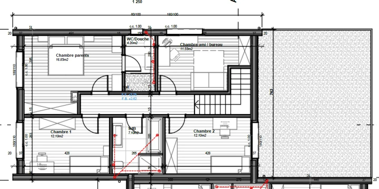 Neue Doppelhaushälfte mit 5,5 Zimmern, Terrasse und Garten zu verkaufen in Rueyres-St-Laurent - Foto 4 von 5