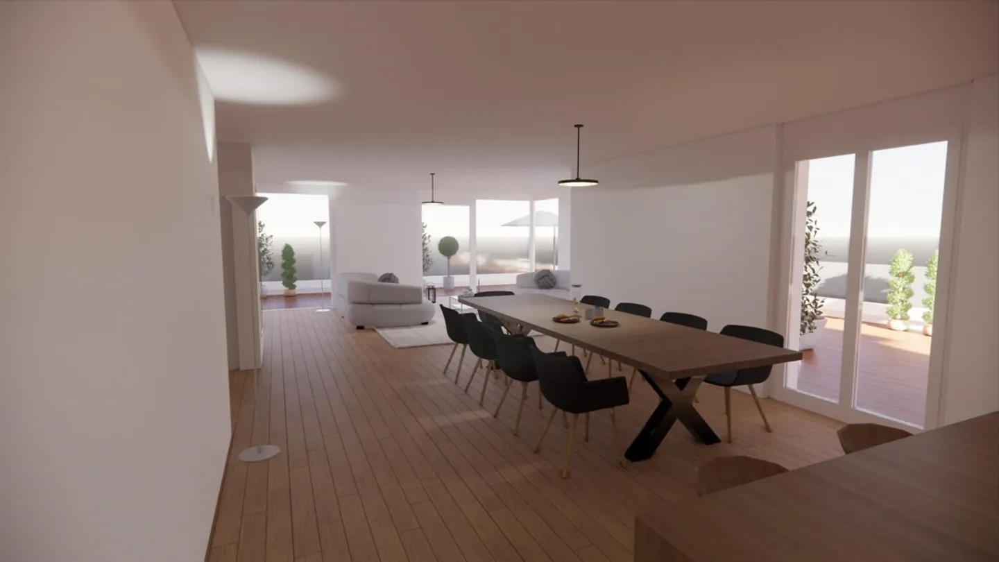 Wunderschöne Penthouse mit 5,5 Zimmern und Aussicht - Foto 5 von 13