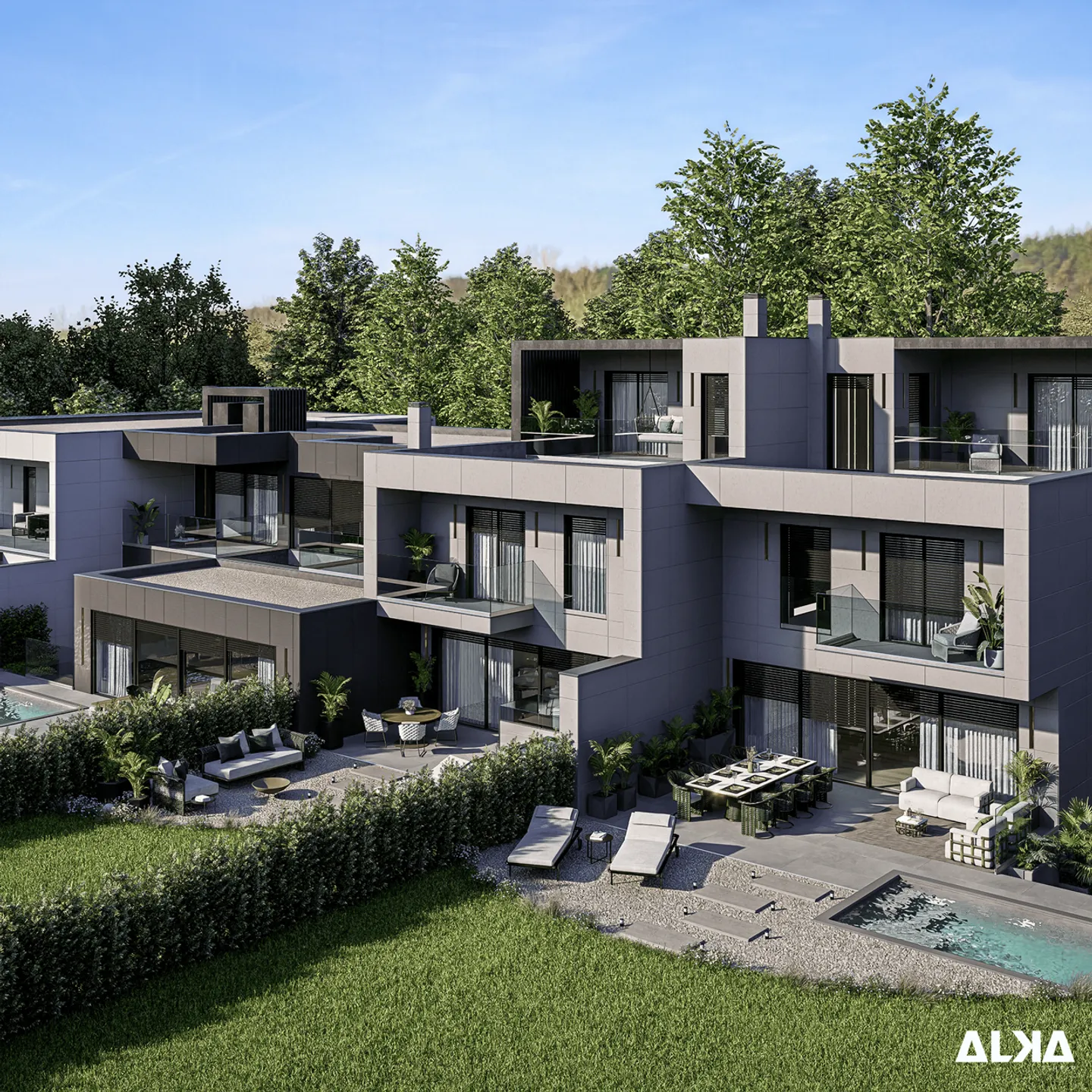 Malagnou166 | 4 zeitgenössische Residenzen in Conches - Foto 8 von 8