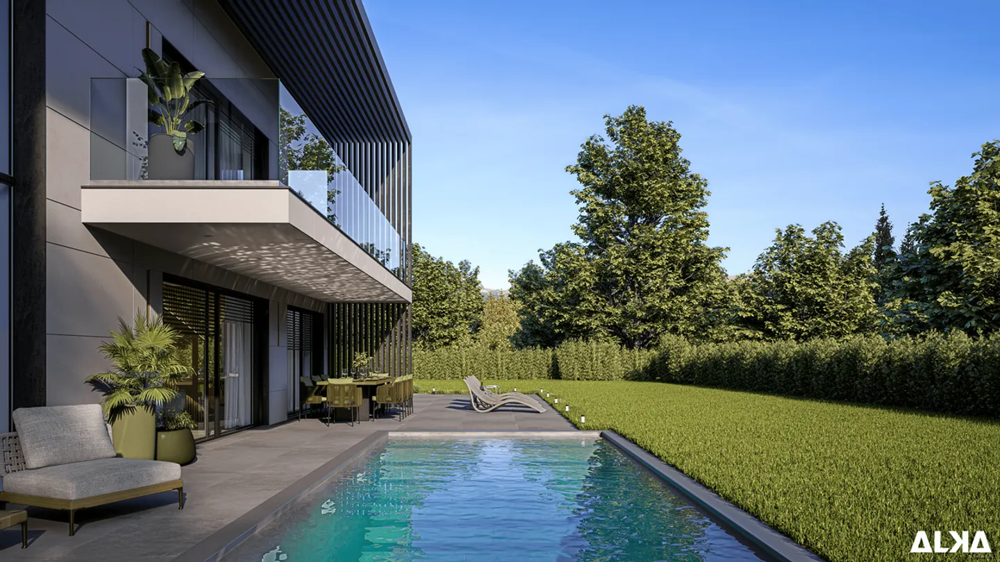 Malagnou166 | 4 zeitgenössische Villen in Conches - Foto 2 von 2