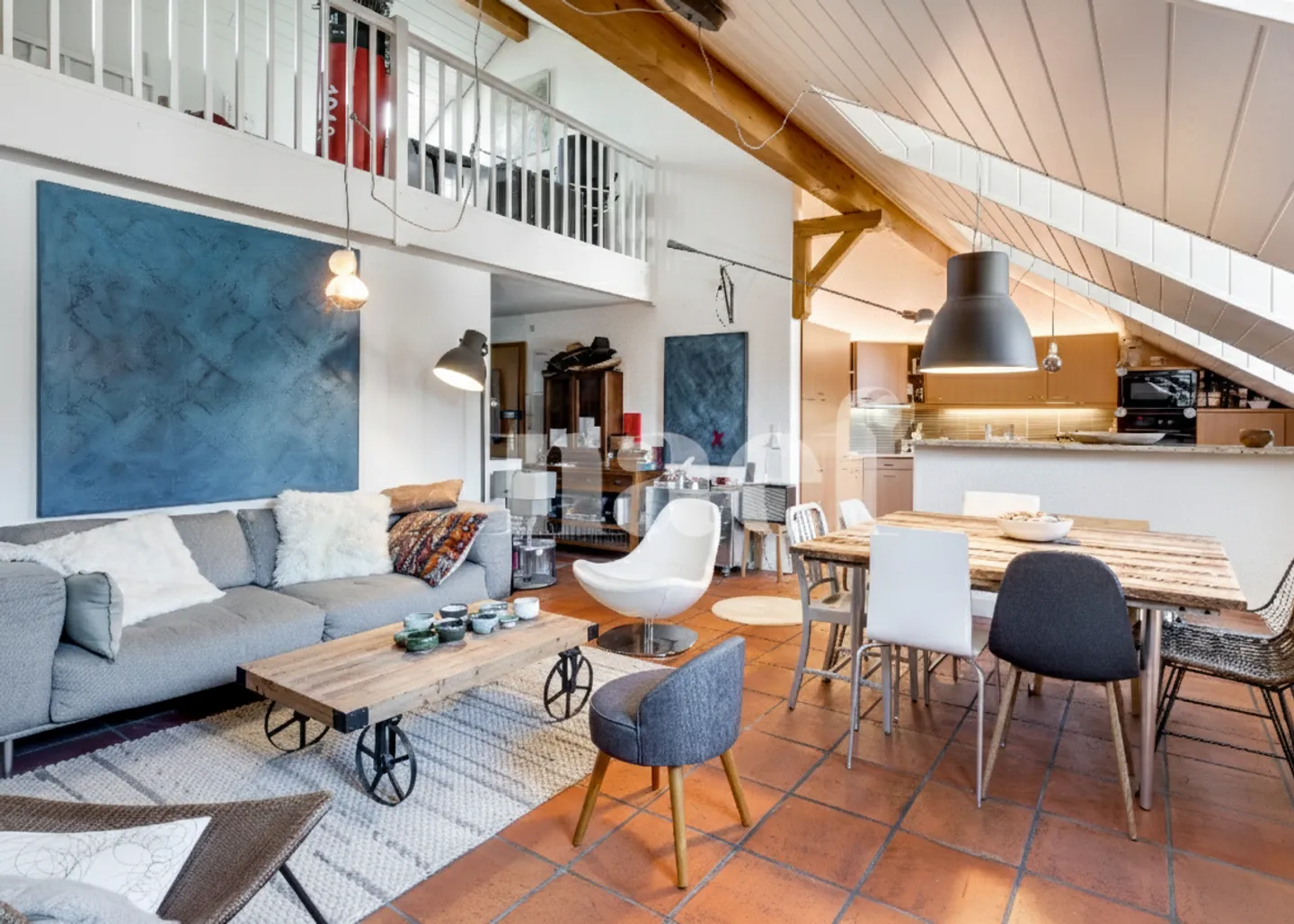 6-Zimmer-Wohnung mit Mezzanin - Foto 3 von 13