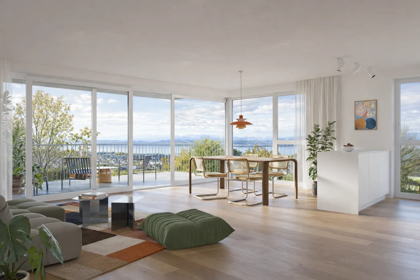 Nuovo progetto a St-Blaise - 4.5 stanze con vista lago - Foto 1 di 6