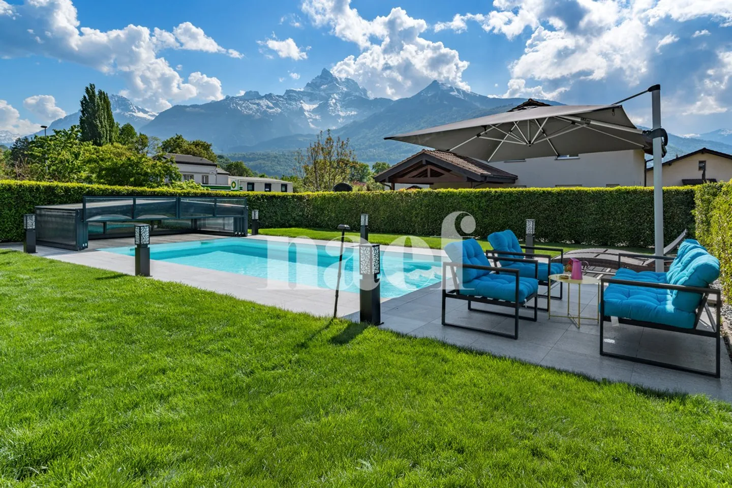 Sehr schönes Einfamilienhaus mit 6,5 Zimmern, unabhängigem Studio und Außenpool zu verkaufen in Bex - Foto 4 von 13