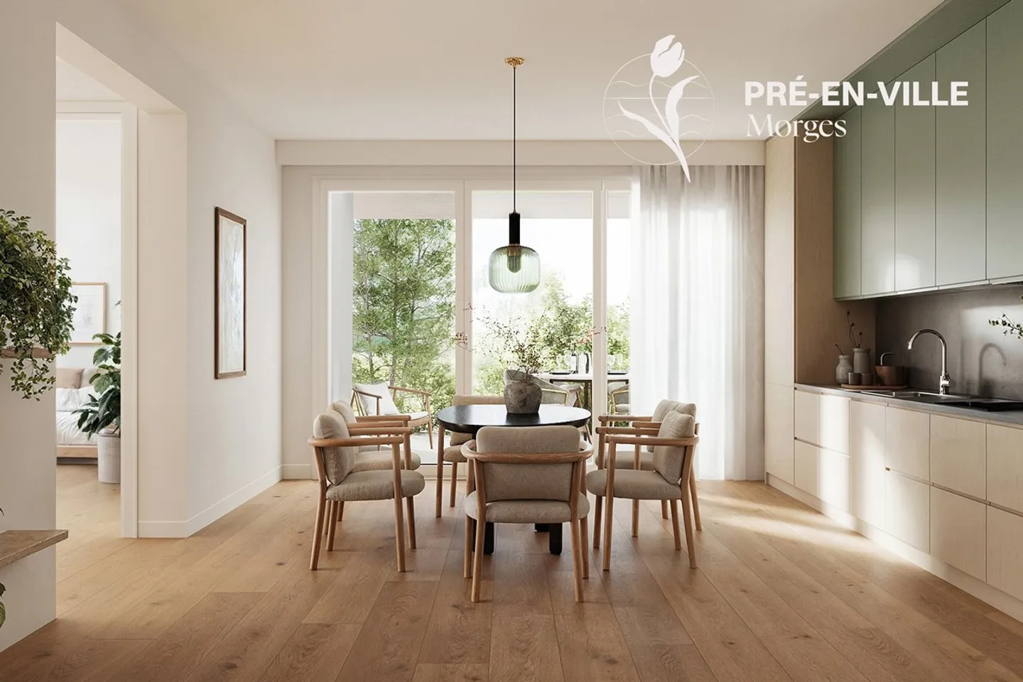 Pré-en-Ville - B1 + B2 - Nuovo appartamento di 4,5 stanze al piano terra - Foto 4 di 9