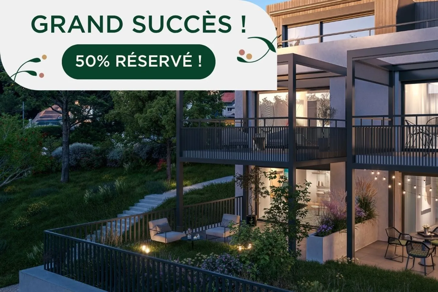 Mille52 - Lot C2-1 - 4.5-room apartment on the ground floor with terrace and garden - Photo 1 of 13