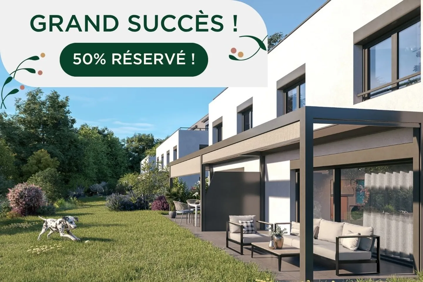 Mille52 - Lot B1-101 - 3.5-room apartment with balcony on the 1st floor - Photo 1 of 13