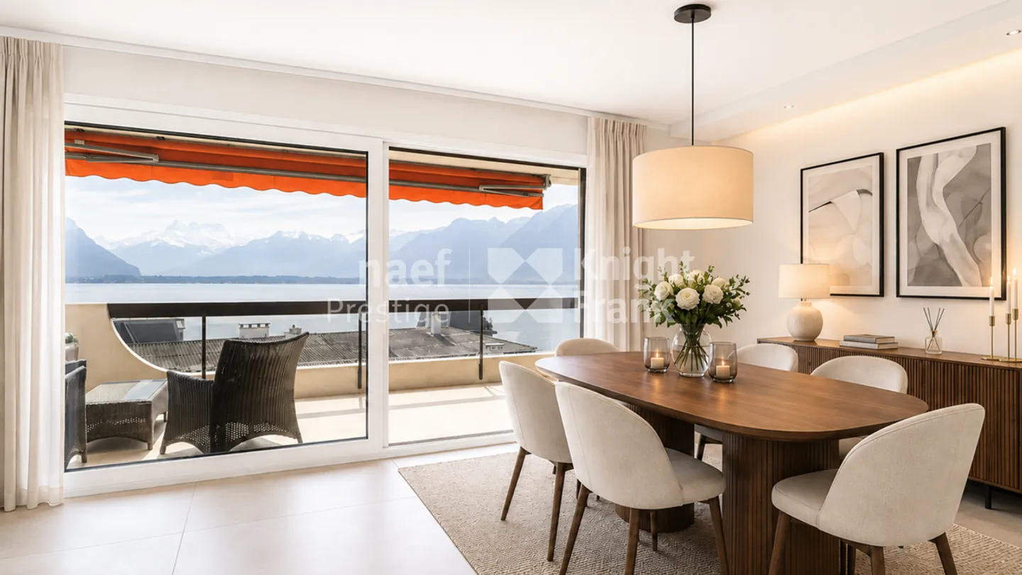 Superbo appartamento di 3,5 locali in riva al lago in vendita nel centro di Montreux - Foto 5 di 13