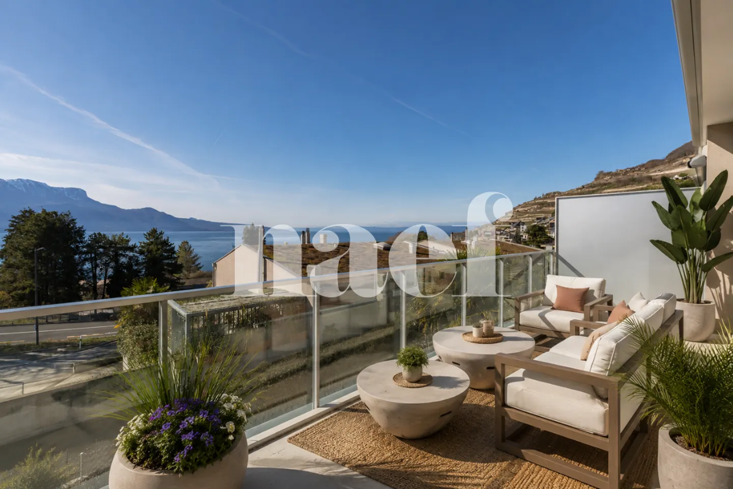 Beautiful bright and contemporary semi-detached house with 5.5 rooms for sale in Corseaux - Photo 4 of 13