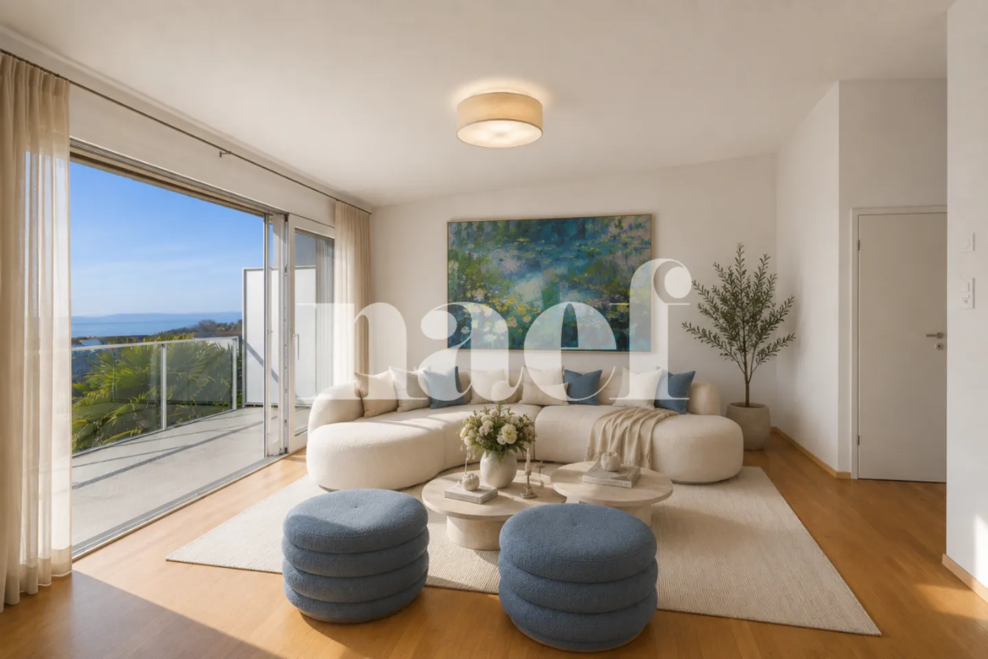 Beautiful bright and contemporary semi-detached house with 5.5 rooms for sale in Corseaux - Photo 9 of 13